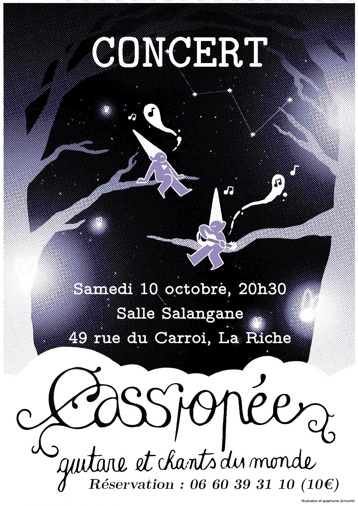 Affiche du Concert Cassiopée le 10 octobre 2026
