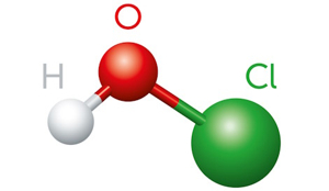 Molécule d'acide hypochloreux